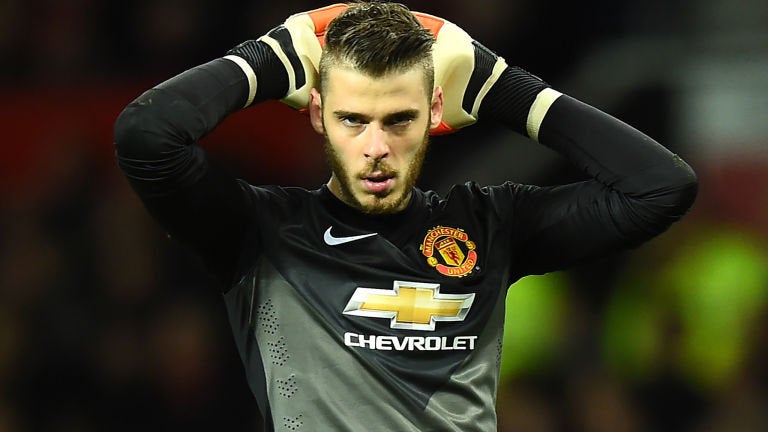 De Gea, durante un partido del United