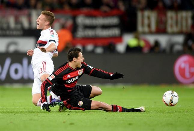 Hernández, en el juego contra Werder Bremen