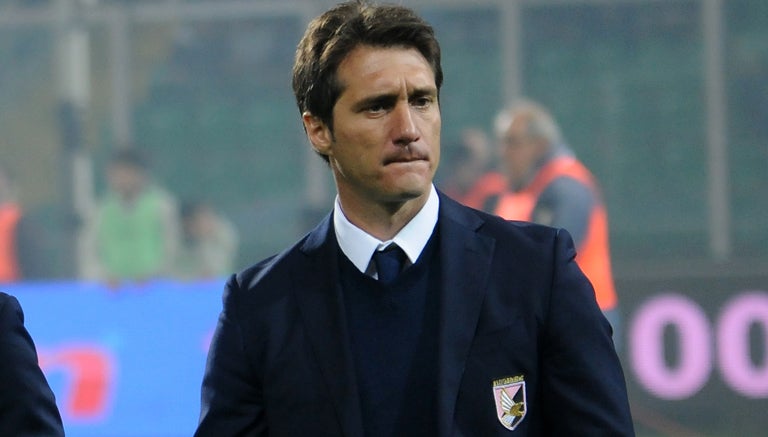 Schelotto durante su estancia con el Palermo