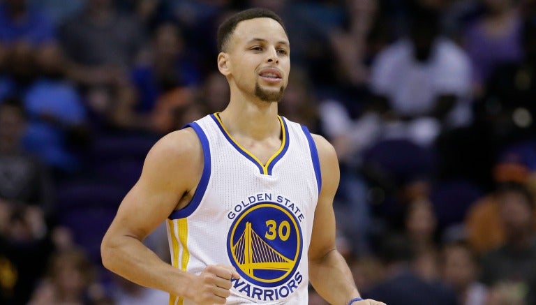 Stephen Curry en un partido de los Warriors de Golden State