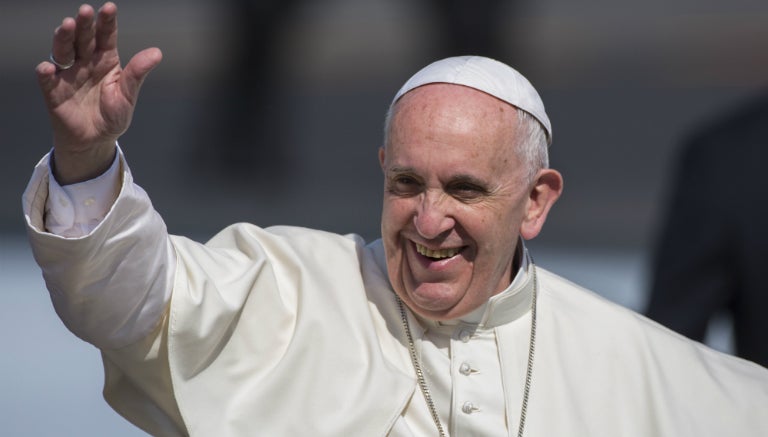 Papa Francisco durante su estancia en Cuba