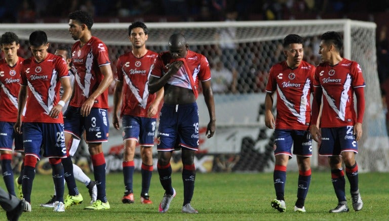 Jugadores de Veracruz después de un partido