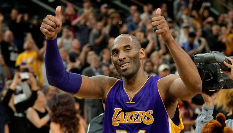 Kobe Bryant, después de un encuentro de Lakers