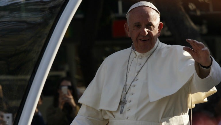 Papa Francisco en Paseo de la Reforma