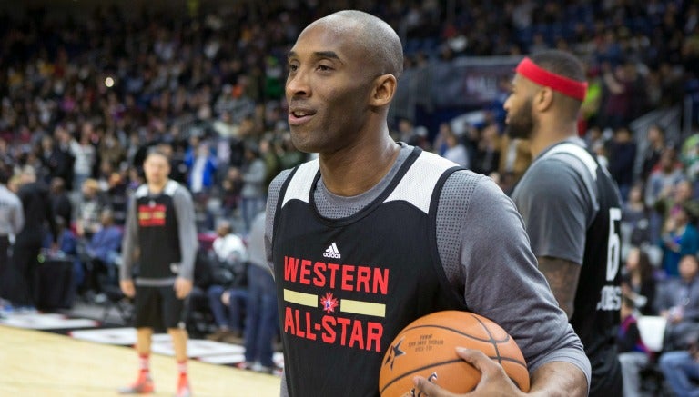 Kobe Bryant durante el entrenamiento del All Star