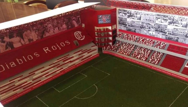 Parte de la maqueta de las remodelaciones del Nemesio Diez