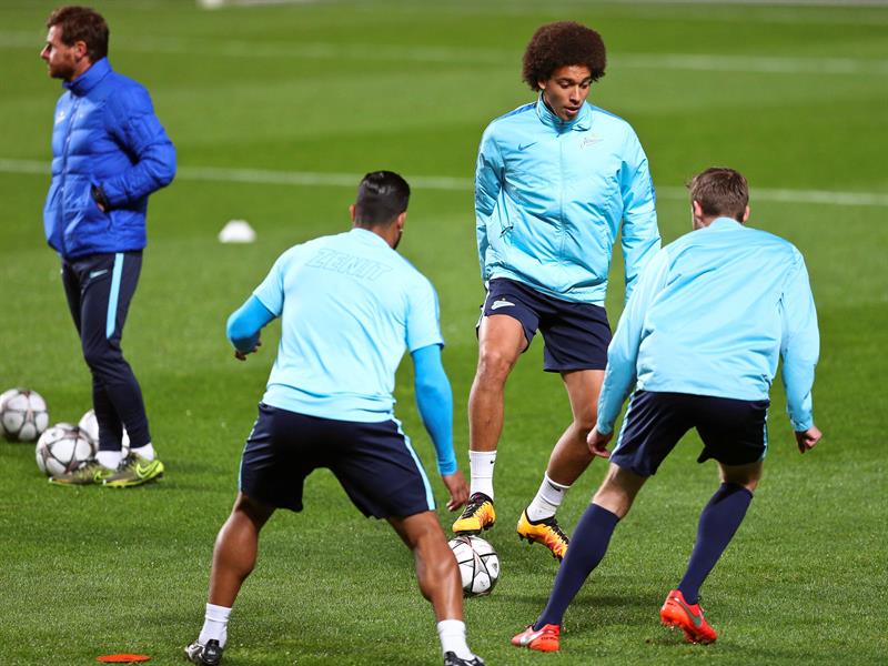 Jugadores del Zenit durante entrenamiento