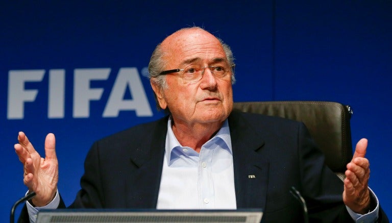 Joseph Blatter, en conferencia de prensa