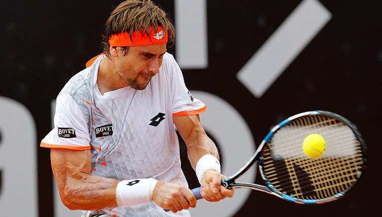 David Ferrer, durante un partido en el Abierto de Río