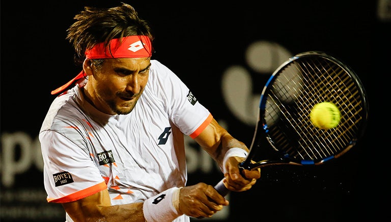 David Ferrer durante el Abierto de Río