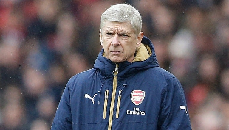 Arsene Wenger, en un partido del Arsenal