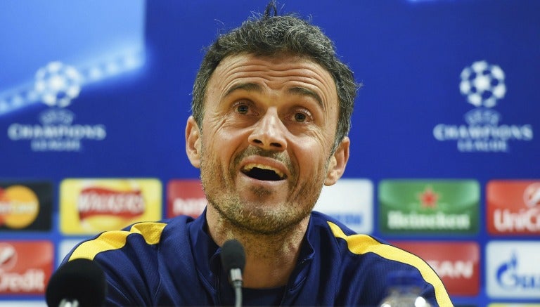 Luis Enrique en conferencia de prensa