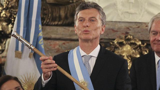 Macri, en su investidura como Presidente de Argentina