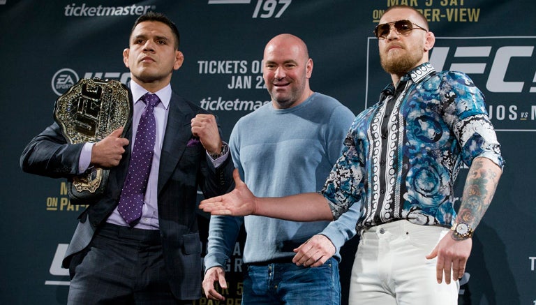 Dos Anjos y McGregor, en su primer careo