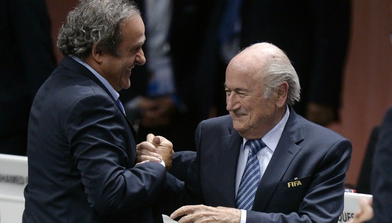 Blatter y Platini, en un congreso de la FIFA