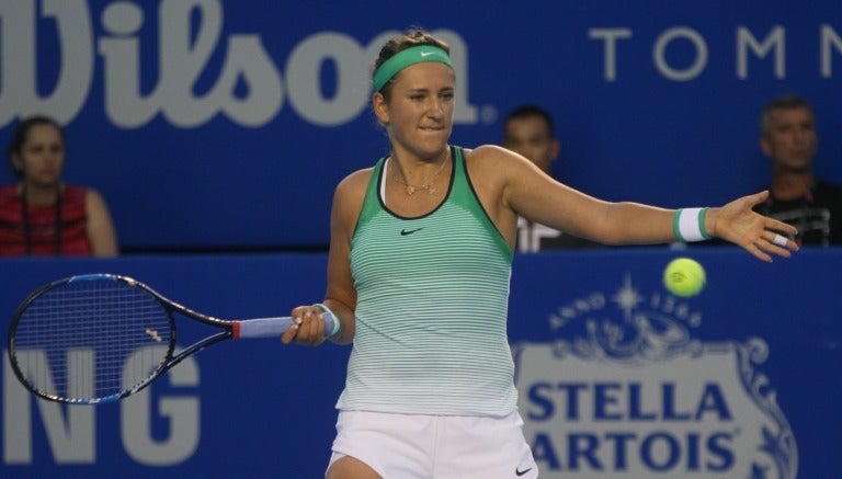 Azarenka, en un partido del AMT