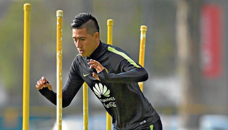 Churpias Moreno en un entrenamiento