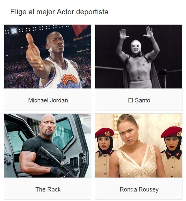 Elige al mejor Actor deportista