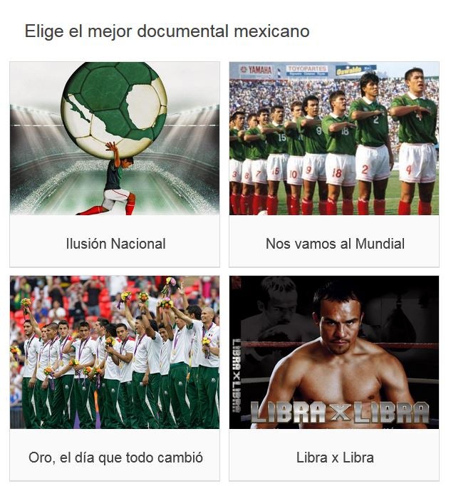 Elige al mejor documental deportivo mexicano