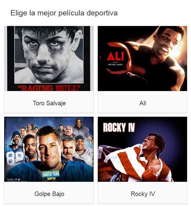 Te invitamos a votar por la mejor película con temática deportiva