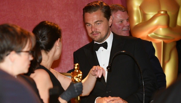 DiCaprio, tras recibir su premio