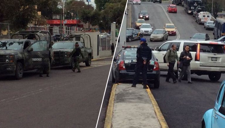 Camionetas del Ejército custodian a Blanco