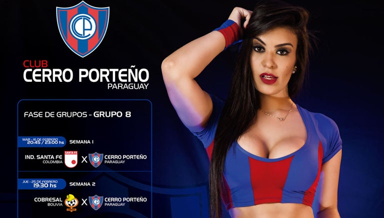 Ana Laura Chamorro con la casaca de su amado Cerro Porteño