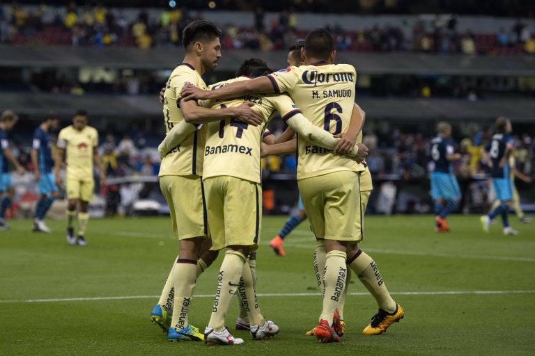 Americanistas celebran un gol contra Seattle Sounders