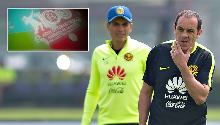 Cuauhtémoc Blanco en el entrenamiento de América 