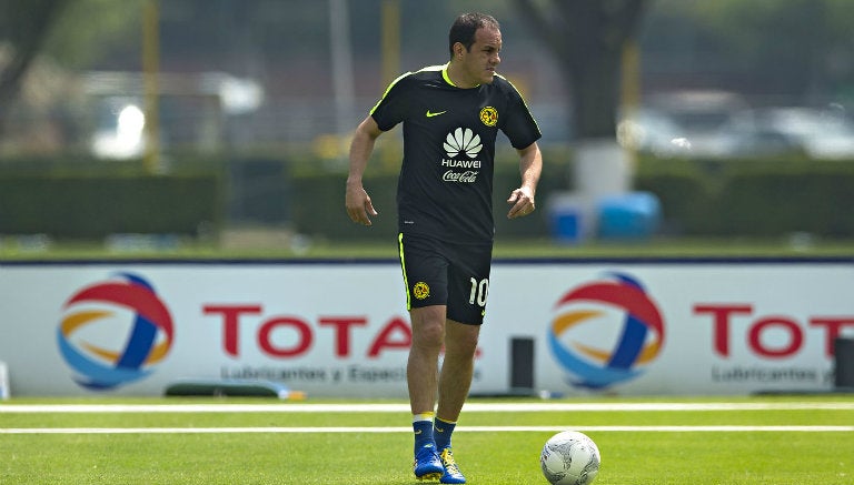 Cuauhtémoc Blanco, en entrenamiento con América