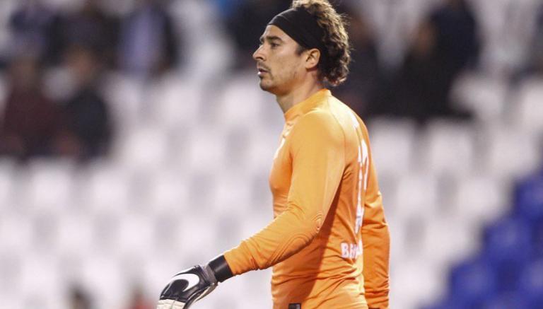 Ochoa durante su debut en La Liga