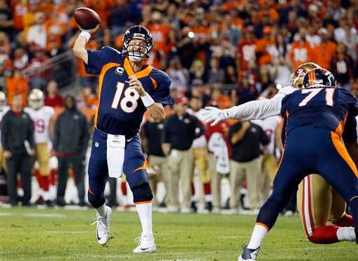 Peyton Manning en juego con Broncos