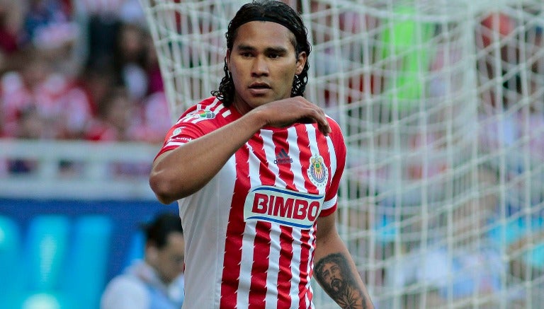 Peña, durante un partido de Chivas