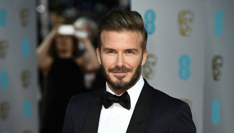 David Beckham en la alfombra roja de un evento