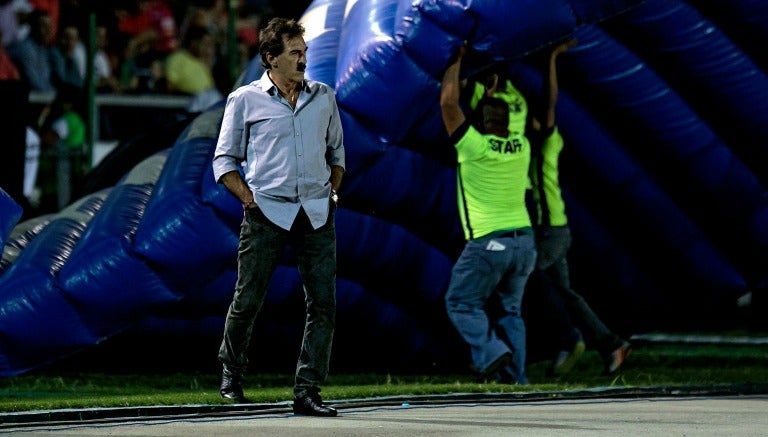 La Volpe, durante el encuentro frente a Xolos