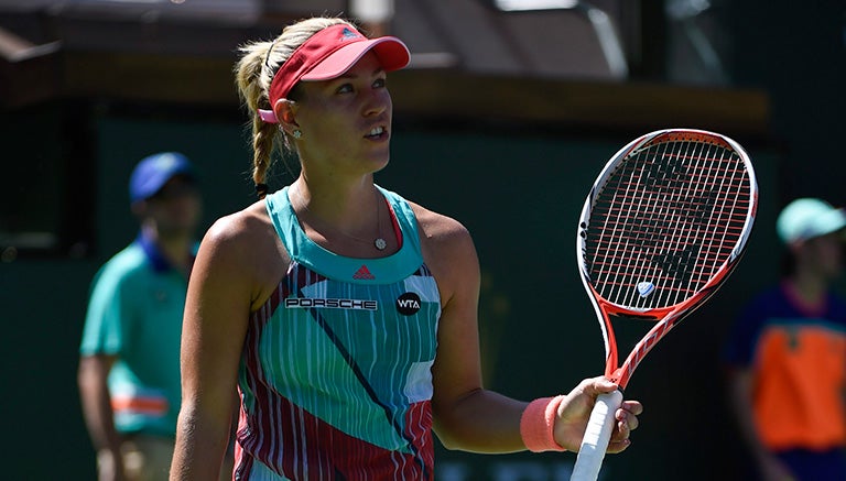 Kerber, durante el partido contra Denisa Allertova