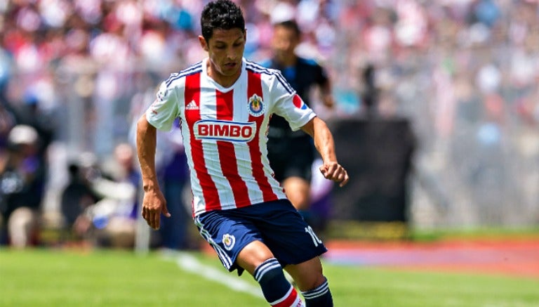 Ángel Reyna, en un partido de Chivas