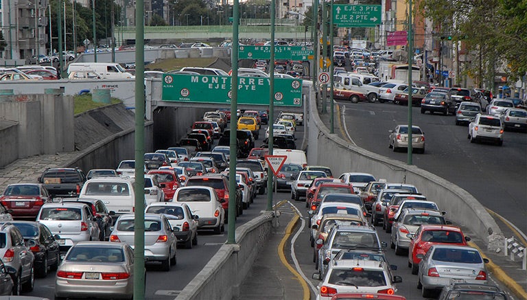 La circulación en la Ciudad de México 