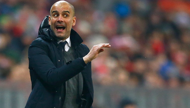 Guardiola dirige un partido del Bayern Munich