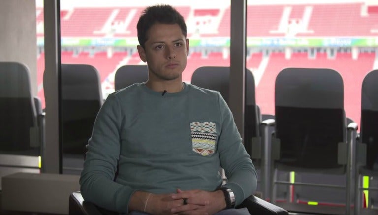 Chicharito, durante su entrevista con medios canadienses