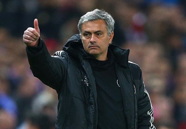 Mourinho, en partido con el Chelsea