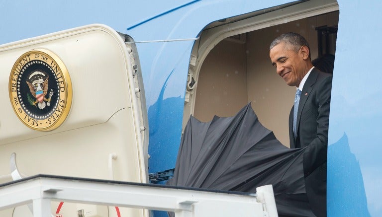 Obama a su llegada a Cuba