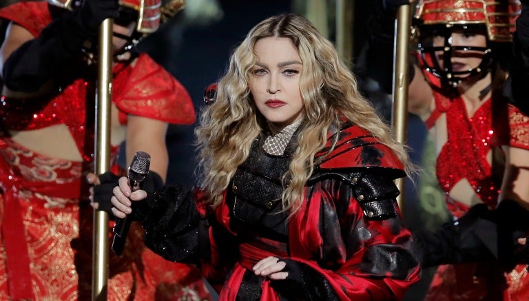 Madonna durante una de sus presentaciones