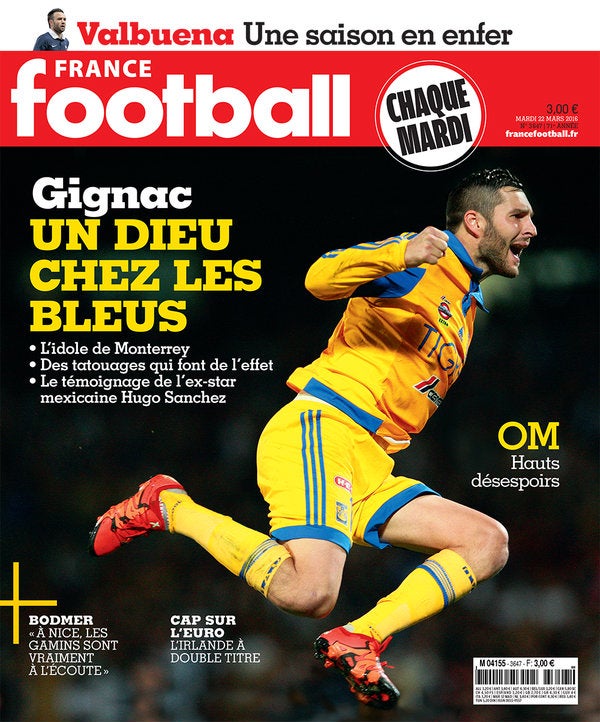 Gignac, la figura de la portada de France Football