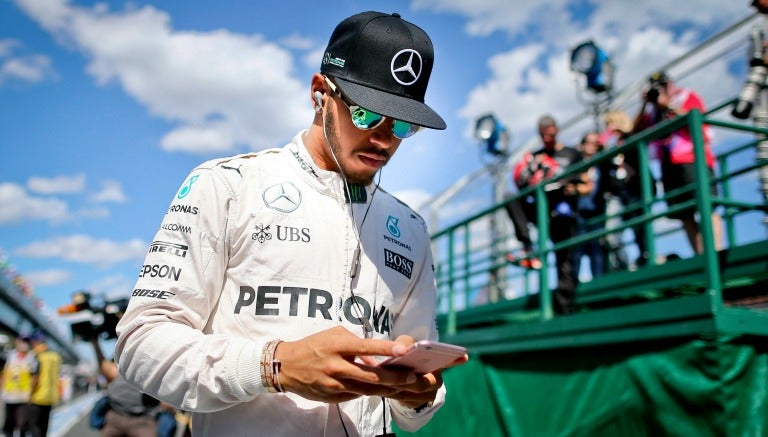 Lewis Hamilton en el Gran Premio de Australia 