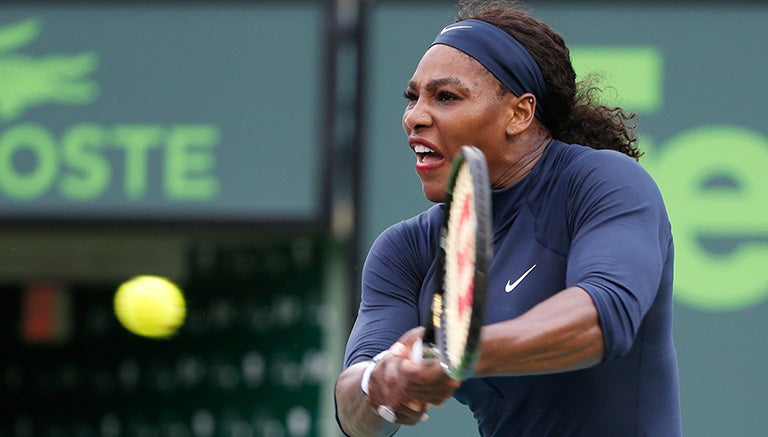 Serena Williams, durante el partido contra Christina McHale