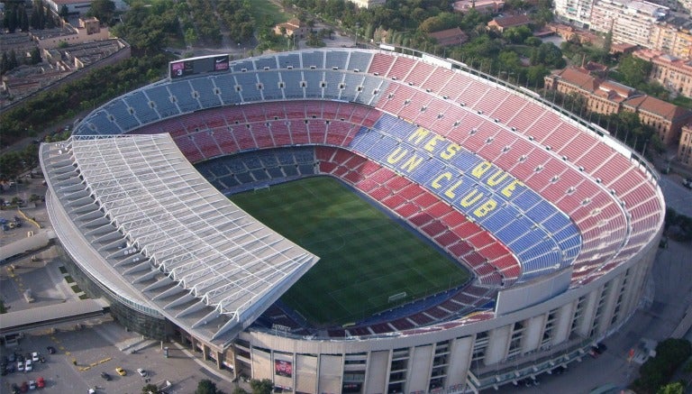 Panorámica del Estadio Camp Nou