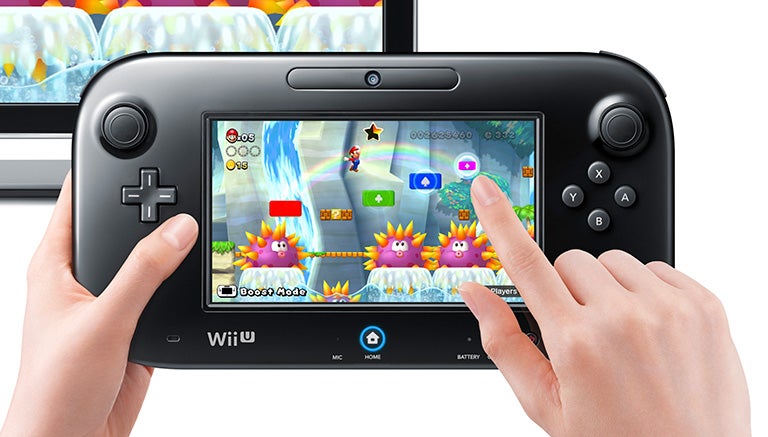 Así luce el control del Wii U con el juego de Mario Bros. U