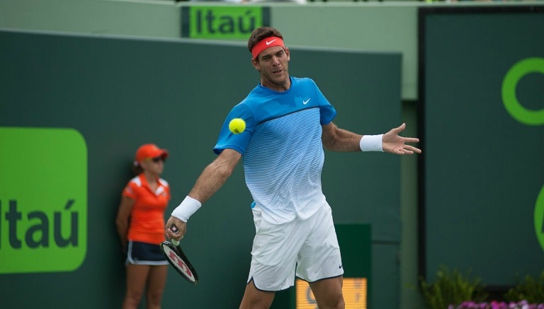 Juan Martín del Potro durante el partido frente a Horacio Zeballos