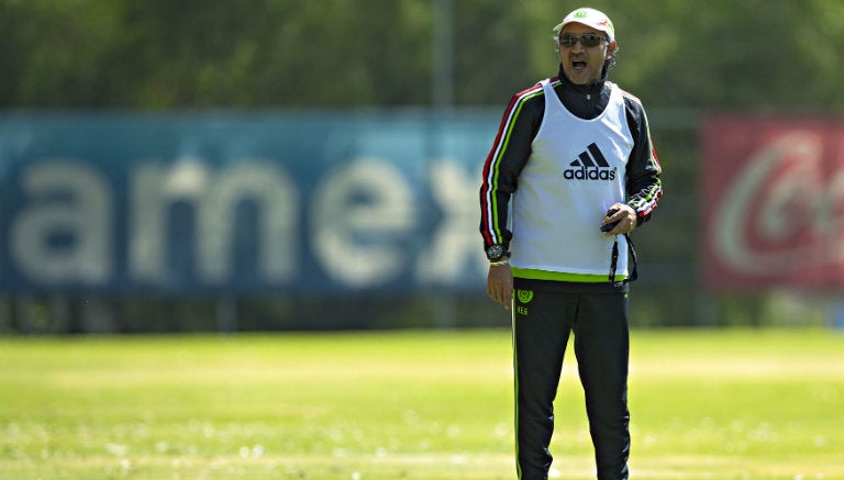 Potro Gutiérrez durante un entrenamiento del Tri